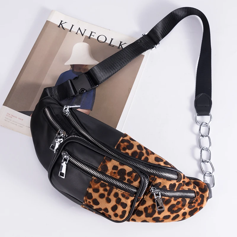 Velika Leopard Živali Natisne Fanny Paket Žepi, Nastavljiva Pasu Pack Bag Prsih Torbica Za Telefon Pasu Vrečko