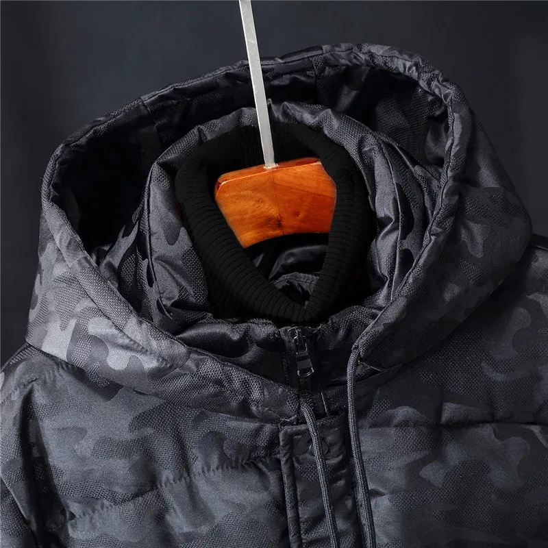 Velika Velikost 5XL-10XL Moške Zimske Hooded Prikrivanje Jopiči Debel Toplo Notranji Žepi Parkas Preprost Robom Praktično Dolgo Slog Coats