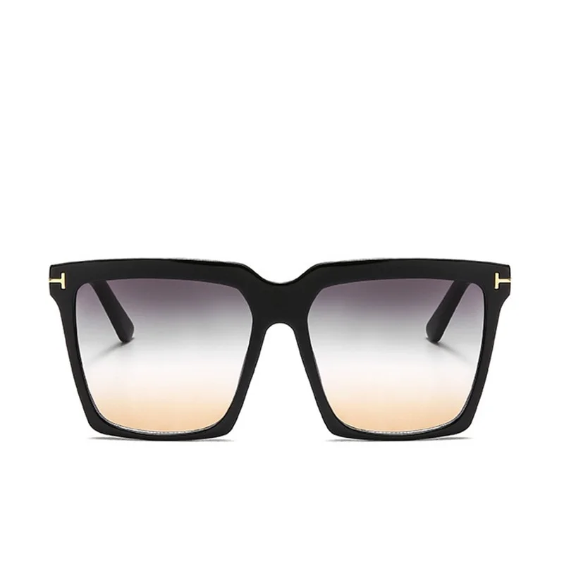 Velika Črka T Kvadratnih sončna Očala ženske 2020 uv400 Visoke Kakovosti Prevelik Modnih Odtenkih za ženske, ki Veliko oculos de sol feminino