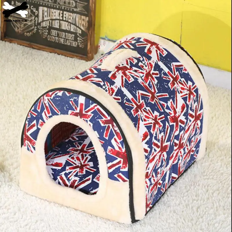 Velikih Pet Dog Bed cat hiša jama Udobno Tiskanja Zvezde Psarna Mat Hišnih Kuža Zima Poletje Zložljive Mačka Posteljo Hišne Oskrbe