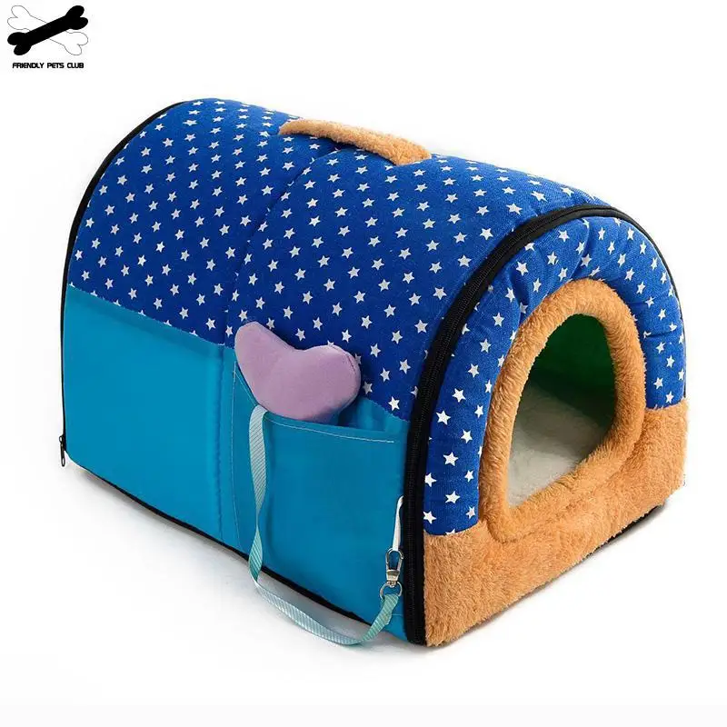 Velikih Pet Dog Bed cat hiša jama Udobno Tiskanja Zvezde Psarna Mat Hišnih Kuža Zima Poletje Zložljive Mačka Posteljo Hišne Oskrbe