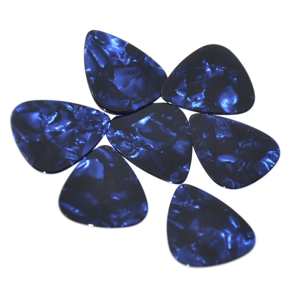 Veliko 50pcs Blue Pearl Srednje 0.71 mm Celuloidnih Kitaro Izbirčen Plectrums