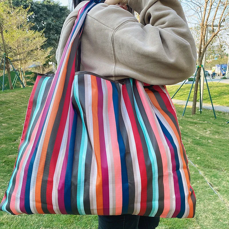 Veliko povratnih nakupovalno vrečko za večkratno uporabo tote vrečko zložljive lady ' s torba tote vrečko stroj težka najlon 2020