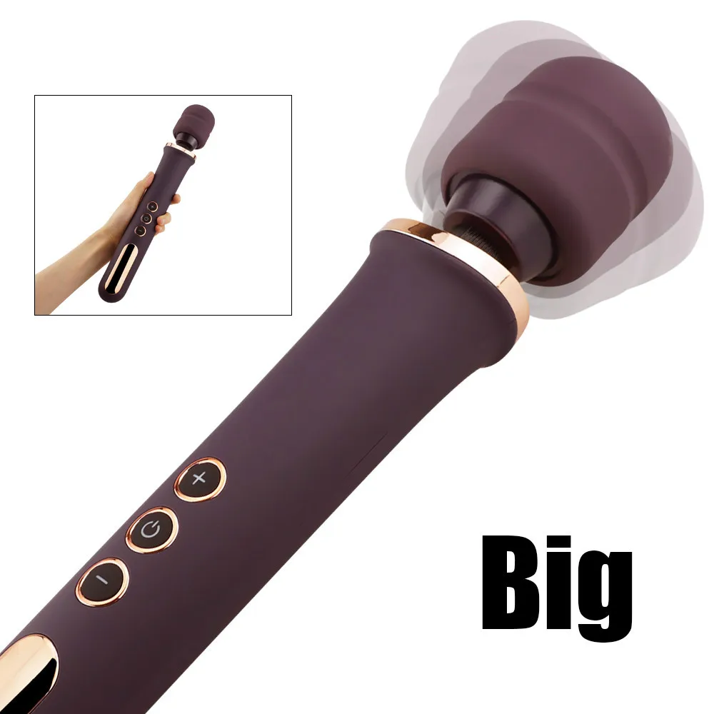 Veliko Čarobno Vibratorji za ženske Palico, USB Charge Big AV Palico Ženski G Spot Massager Klitoris Stimulator za Odrasle Sex Igrače za Ženske