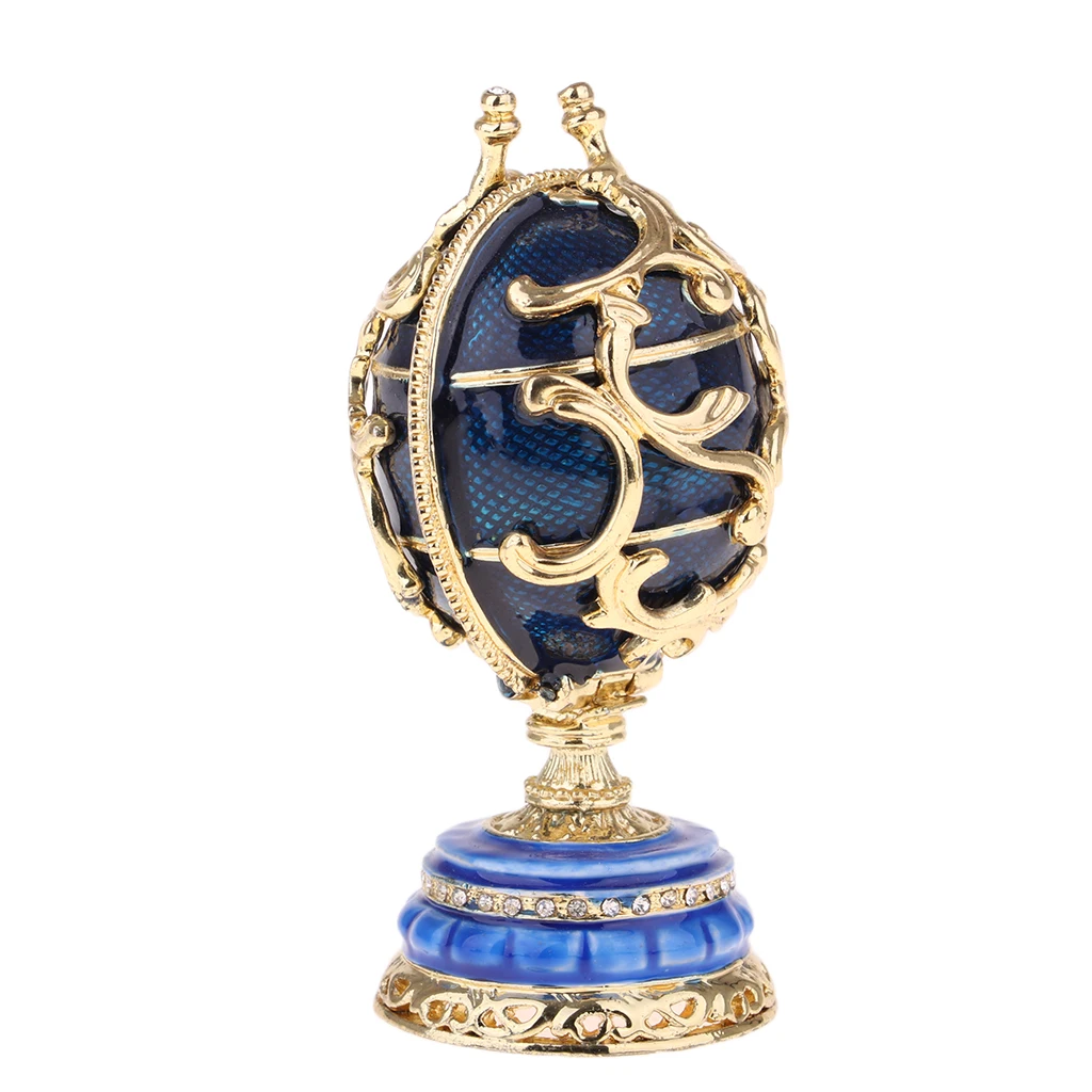 Velikonočno Jajce Trinket Polje Nakit Polje Rusija Jajca Figur Obrti Ornament Dekor