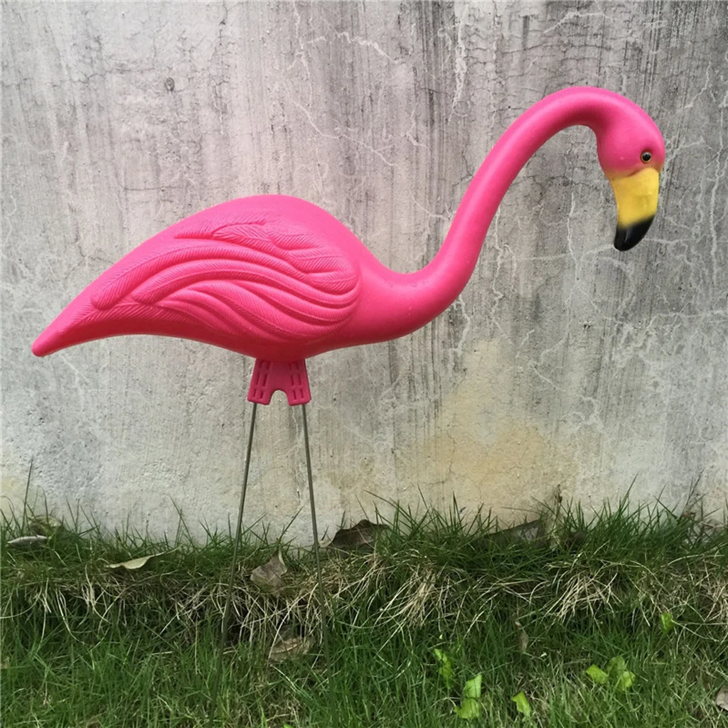 Veren Pink Flamingo Okraski, Roza Ptic Kip za Vrtni Ribnik Stranka