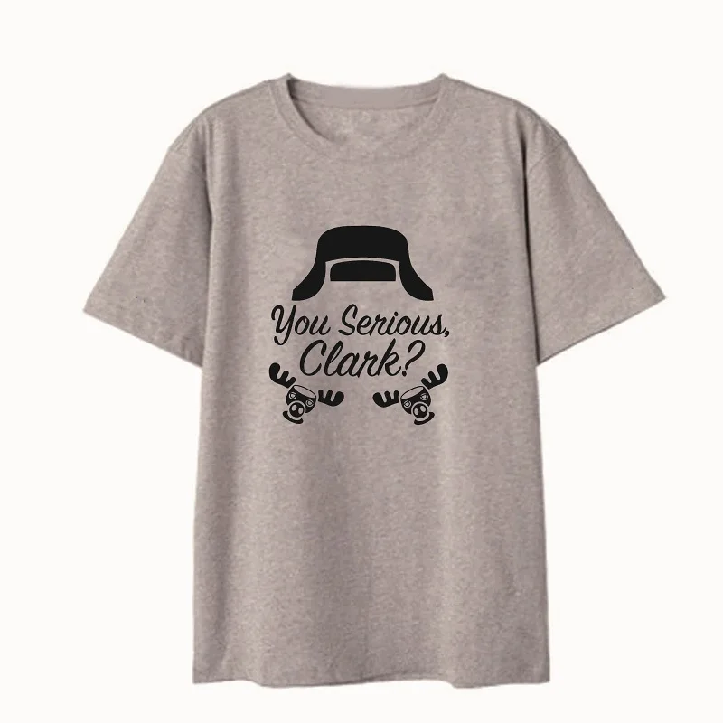 Vesel Božič T-shirt Ste Resno Clark Ženske Majice Kratek Rokav Poletje Za Lady Vrh Tiskanja Crewneck Plus Velikost Tee Spusti Ladje