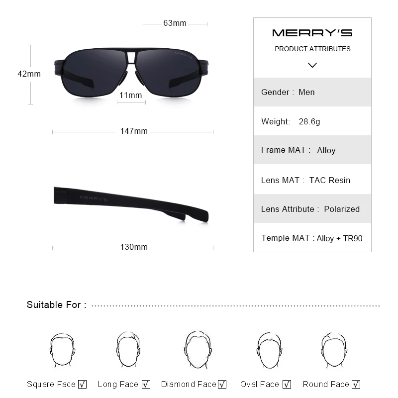 VESEL JE Moda Moških HD Polarizirana sončna Očala TR90 Noge Vožnje Očala UV400 Zaščito S8506N