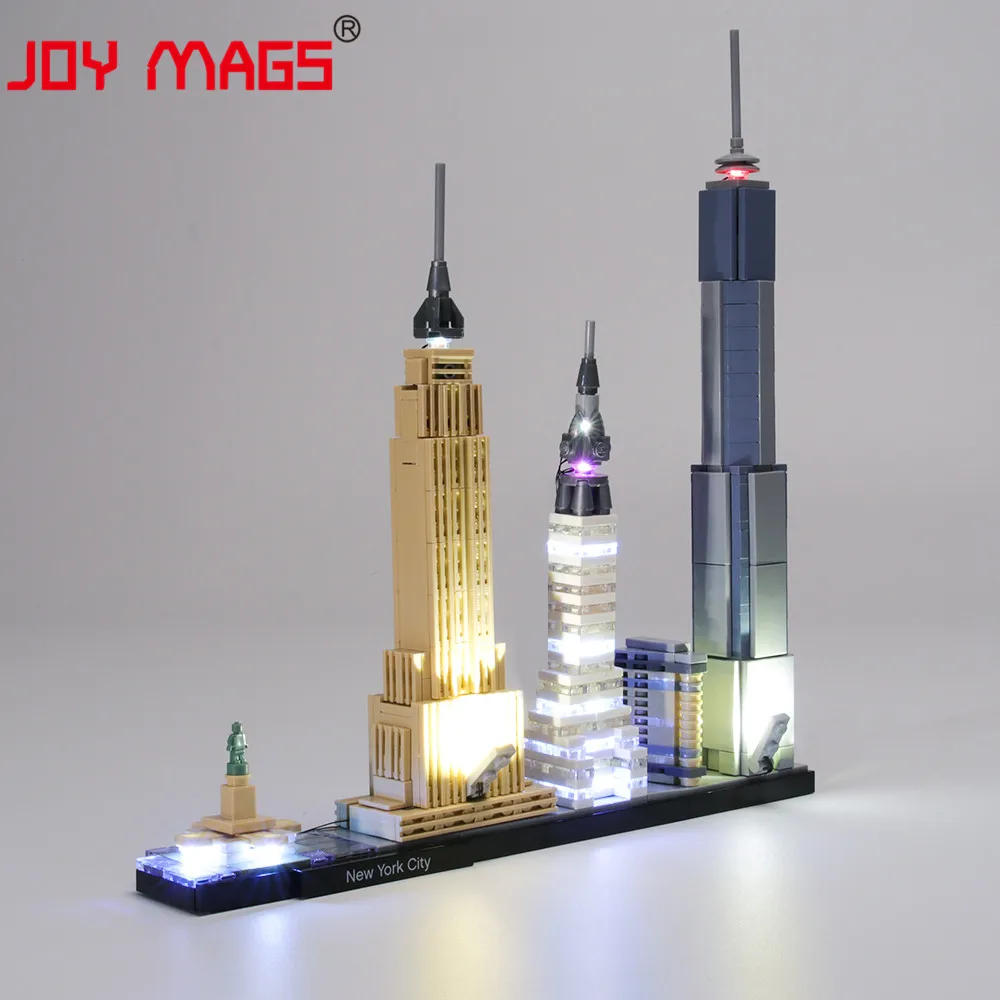 VESELJE MAGS Samo Led Luči Komplet Za 21028 Arhitekture New York City ， (NE Vključujejo Model)