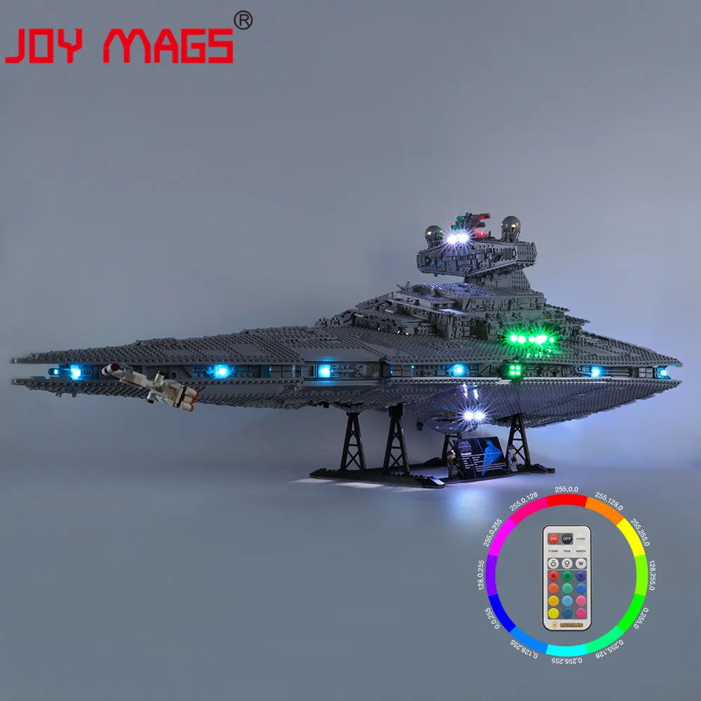 VESELJE MAGS Samo Led Luči Komplet Za 75252 Zvezda Serije Vojne Imperial Star Destroyer ，(NE Vključujejo Model)