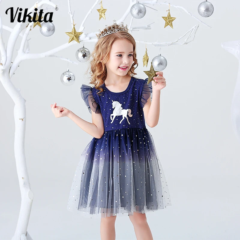 Vestido Infantil Otroci Poletje Princesa Obleko Dekleta Uspešnosti Kostume Otrok Rojstni Dan Šole Priložnostne Obleke Samorog