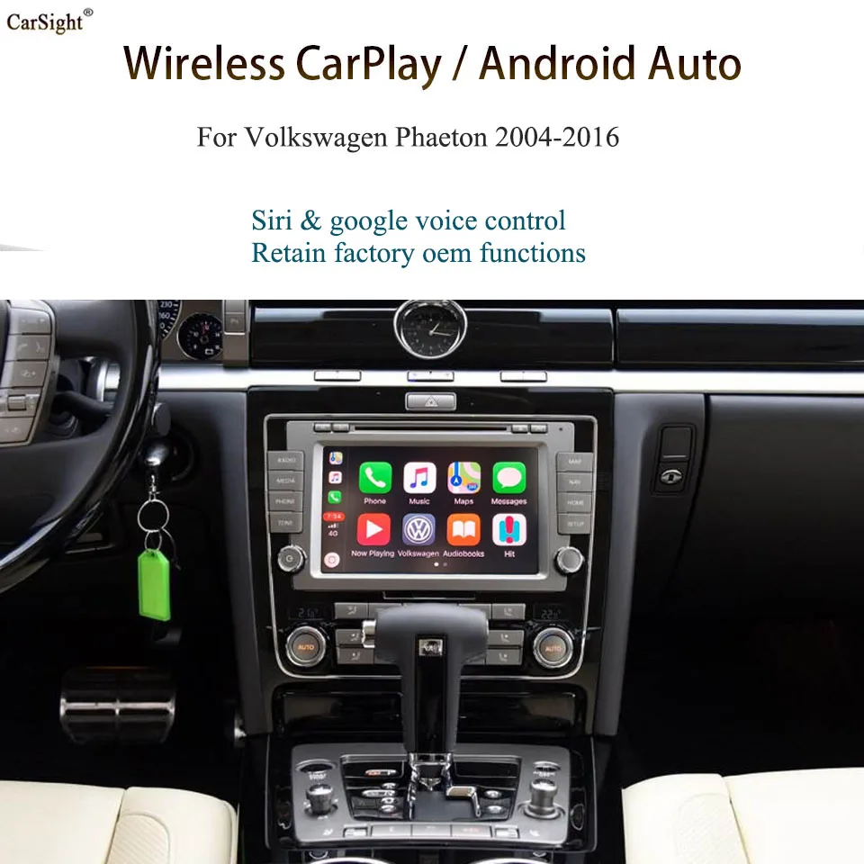 Večpredstavnostna Avto Video Vmesnik za Apple CarPlay za Volkswagen Phaeton 2010 Android Samodejno Brezžično CarPlay za VW