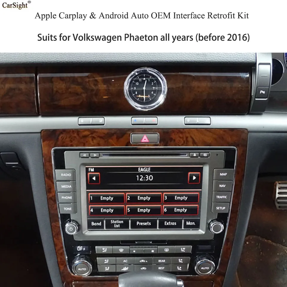 Večpredstavnostna Avto Video Vmesnik za Apple CarPlay za Volkswagen Phaeton 2010 Android Samodejno Brezžično CarPlay za VW