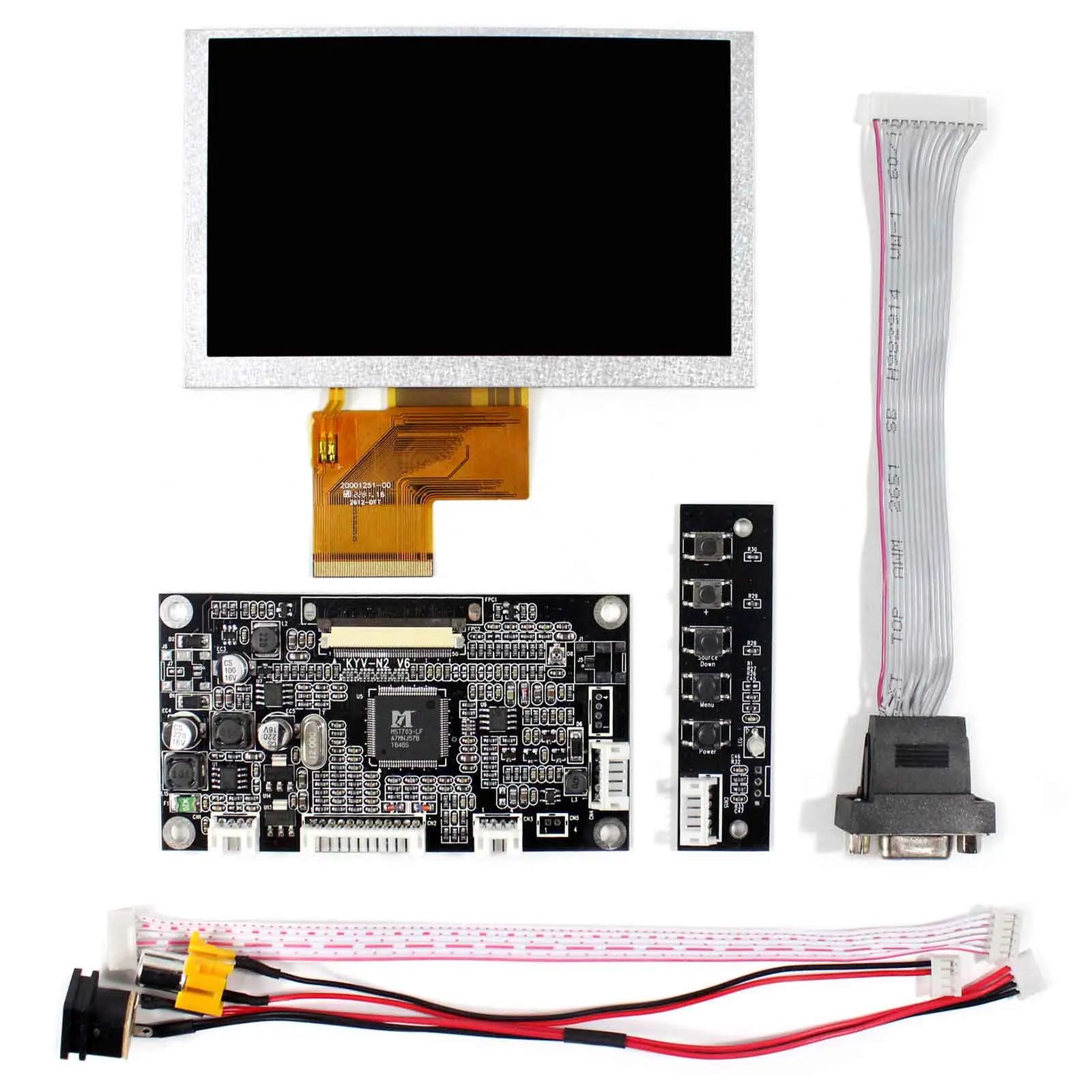 VGA AV LCD Krmilnik odbor Z 5inch 800x480 VS050T-001A LCD Zaslon