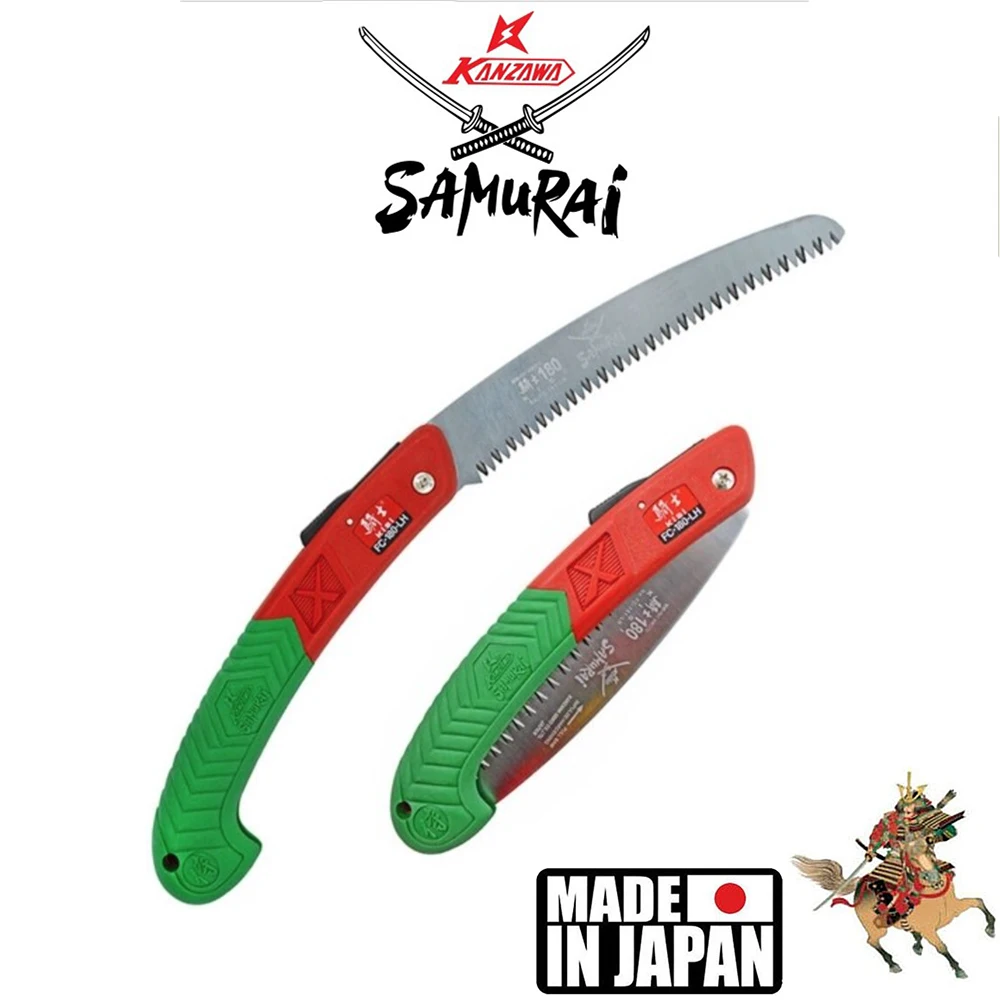 Videl Samurai fc-180/210/240-lh, L = mm/4 mm, zložljiva žaga z ukrivljeno držalo platno