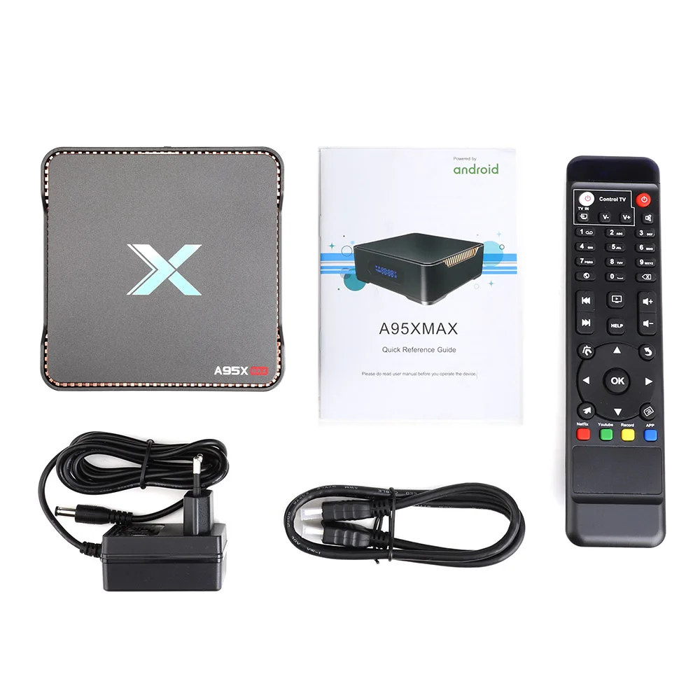 Video Snemanje Android 8.1 TV Box A95X MAX 4 GB, 64 GB Amlogic S905X2 Quad Core Dual Wifi BT4.2 1000M H. 265 4K 60pfs X2 Set Top Am