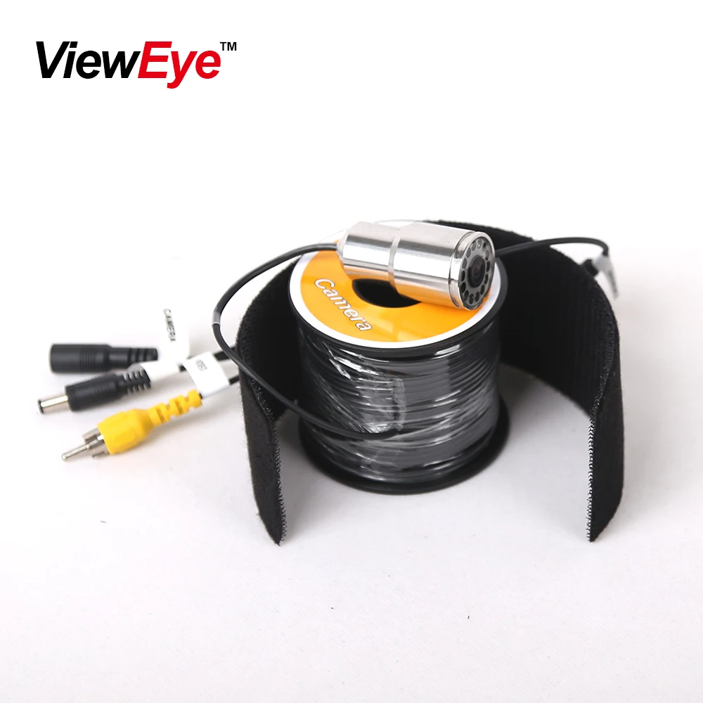 ViewEye V01P Series Single Podvodni Ribolov Fotoaparat 1000TVL Barvo 12 LED Luči je mogoče Nadzorovati, Pribor Za 7 Palčni Ali 9 Inch