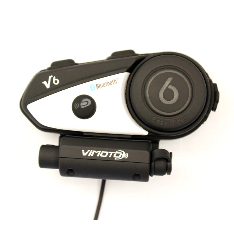 Vimoto V6 BT Interfonski Motoristična Čelada Slušalke Interkom hkrati par 2 različnih Bluetooth High-fidelity prenos