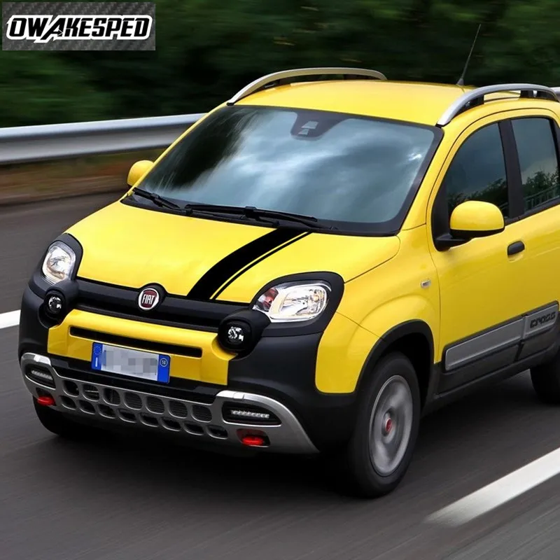 Vinilne Nalepke Avto Kapuco Bonnet Proge Auto Pokrov Motorja Dekor Nalepke Za Fiat Panda 4X4 Off Road Cross Styling