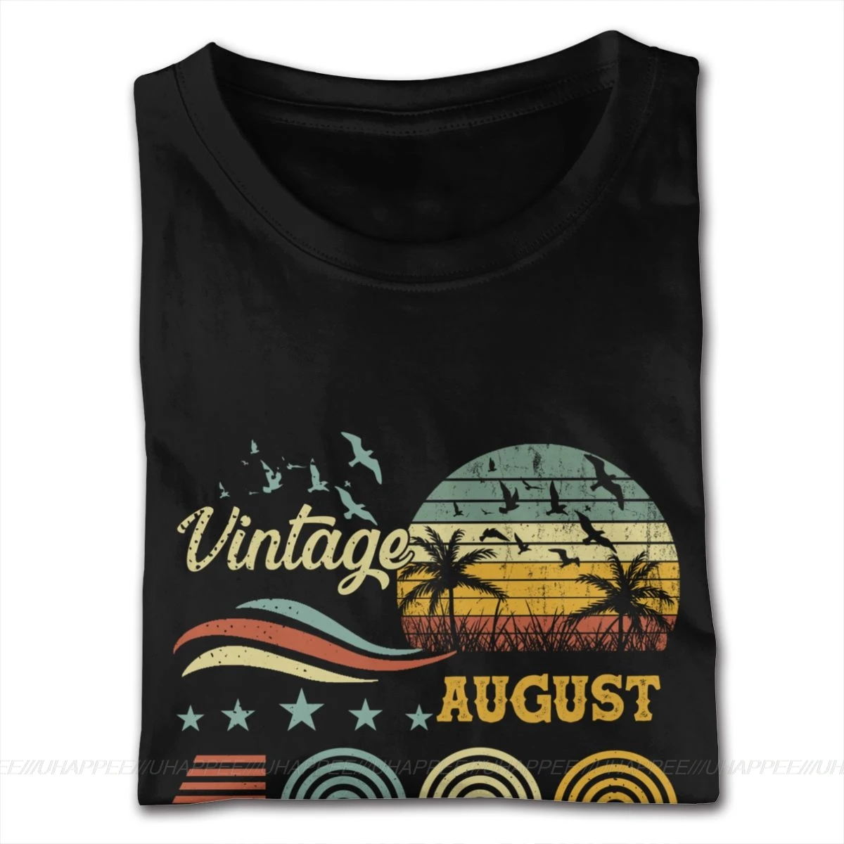 Vintage avgusta 1980 originalnih Delov T Shirt Darilo za Rojstni dan Majica moška Moda Kratek Rokav Krog Vratu Majica s kratkimi rokavi Moški