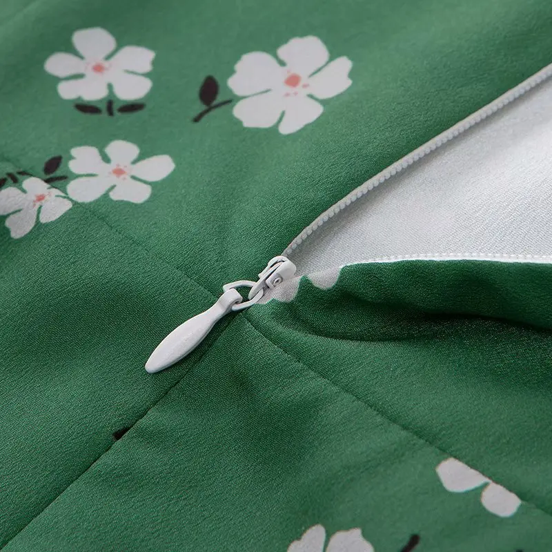 Vintage cvetlični polka dot modro zeleno elegantno špageti trak obleko modro poletje obleko midi seksi obleko camis sundress vesitdos 2019