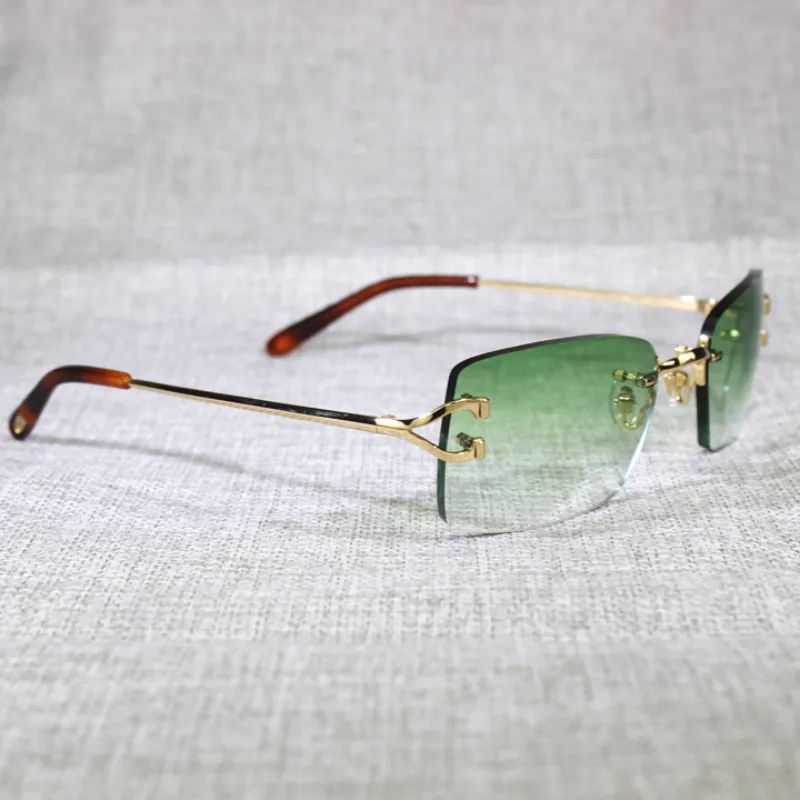 Vintage Jasno Očala za Branje Rimless sončna Očala za Moške Poletne Vožnje Ženske Odtenki Kovinski Okvir Oculos Gafas
