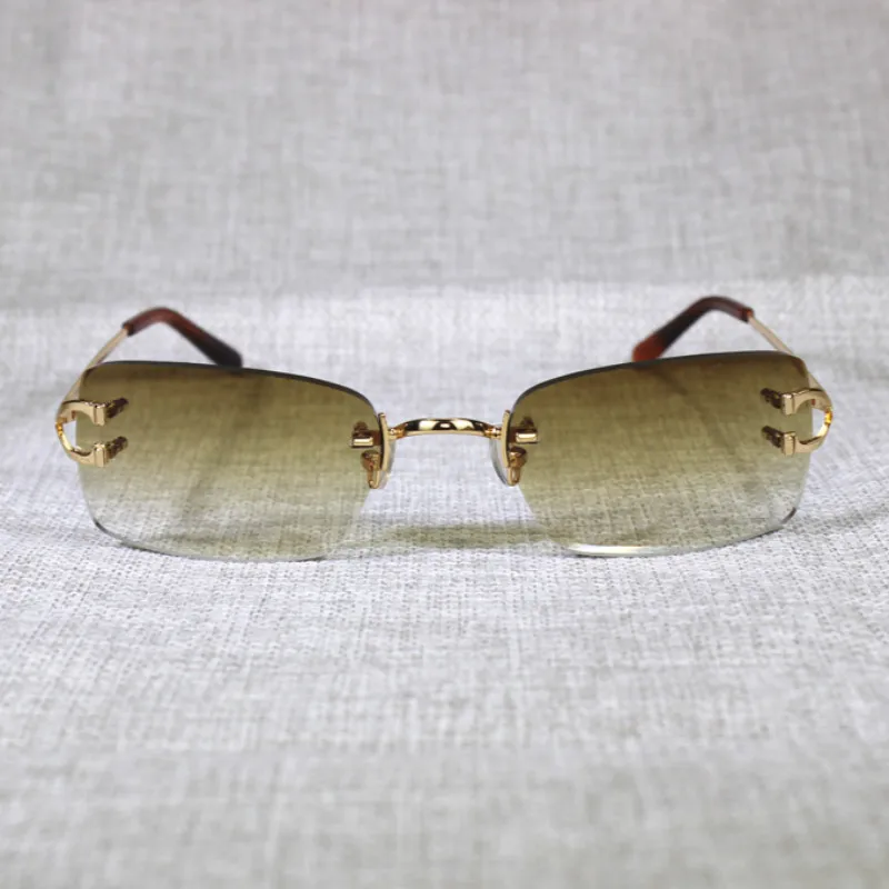 Vintage Jasno Očala za Branje Rimless sončna Očala za Moške Poletne Vožnje Ženske Odtenki Kovinski Okvir Oculos Gafas
