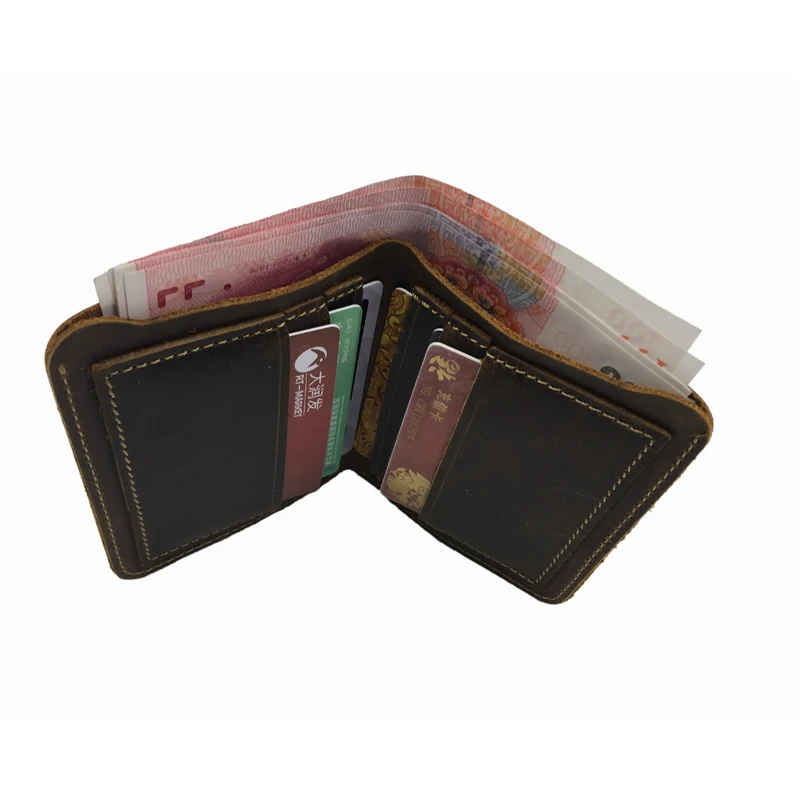 Vintage kratek denarnice oblikovalec visoko kakovost za kartico sim usnjeno torbico torbica