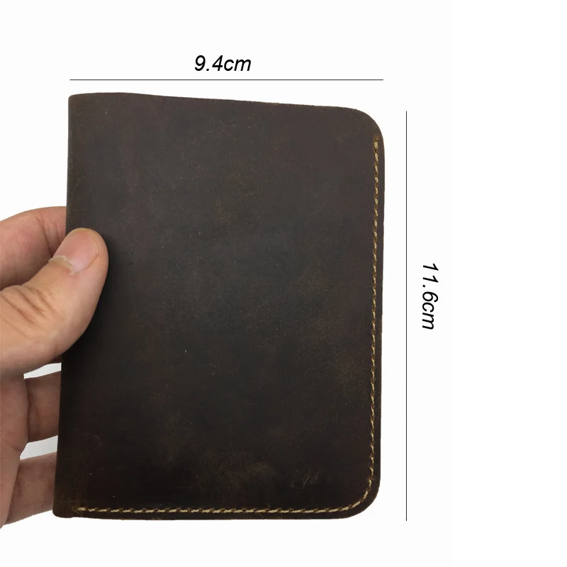 Vintage kratek denarnice oblikovalec visoko kakovost za kartico sim usnjeno torbico torbica