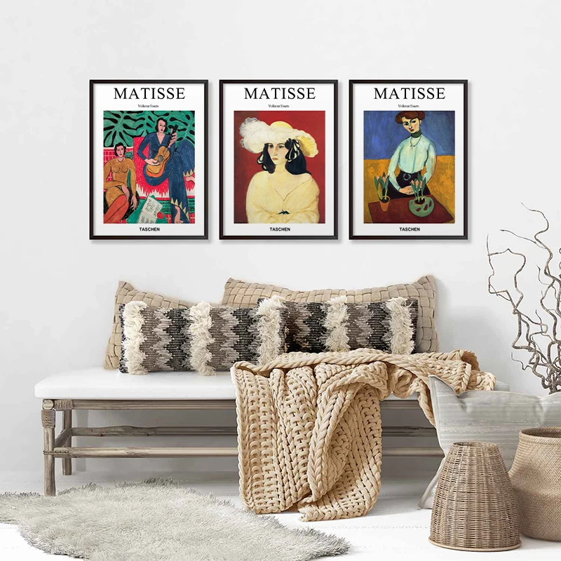 Vintage Povzetek Matisse Skladu Slika Minimalističen Evropi Platno, Slikarsko, Plakati, Tiskanje Wall Art Slike Dnevni Sobi Doma Dekor