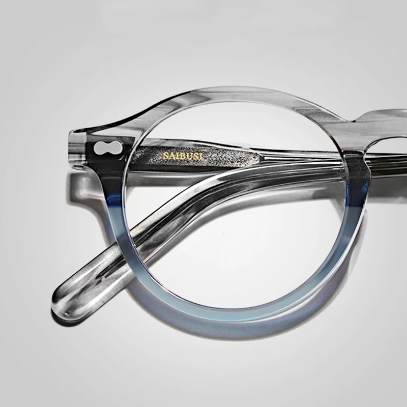 Vintage Ročno Izdelan Acetatni Kratkovidnost Očal Okvir Ženske Moški Luksuzne Blagovne Znamke Recept Optična Očala Okvir Johnny Deep Očala