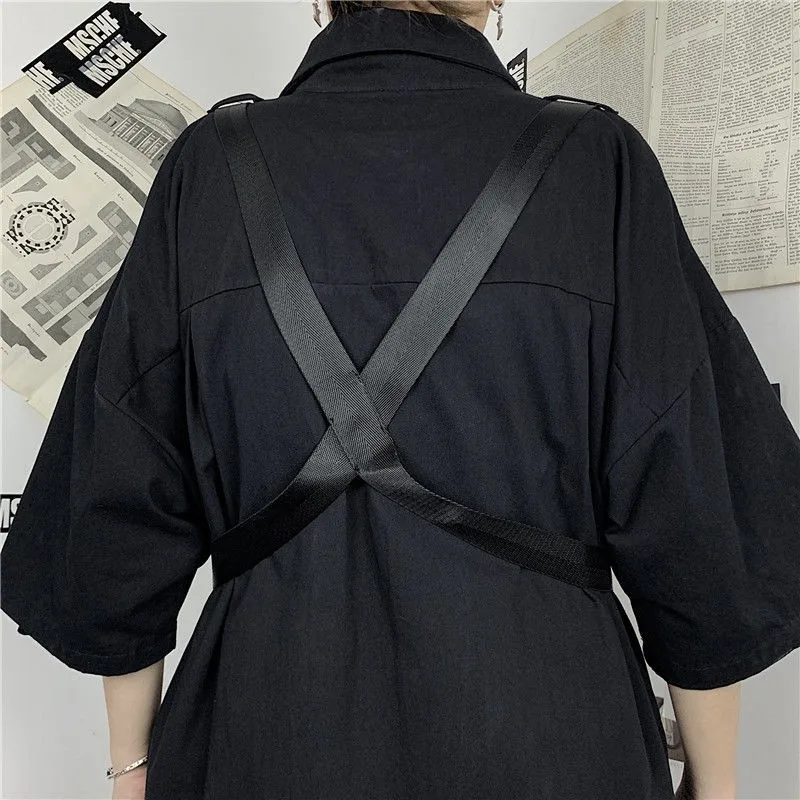 Vintage stil bluzo ženske pol rokav Harajuku (Zavoj navzdol Ovratnik plus velikost vrhovi 2020 poletnih vrh korejske modne majice oblačila