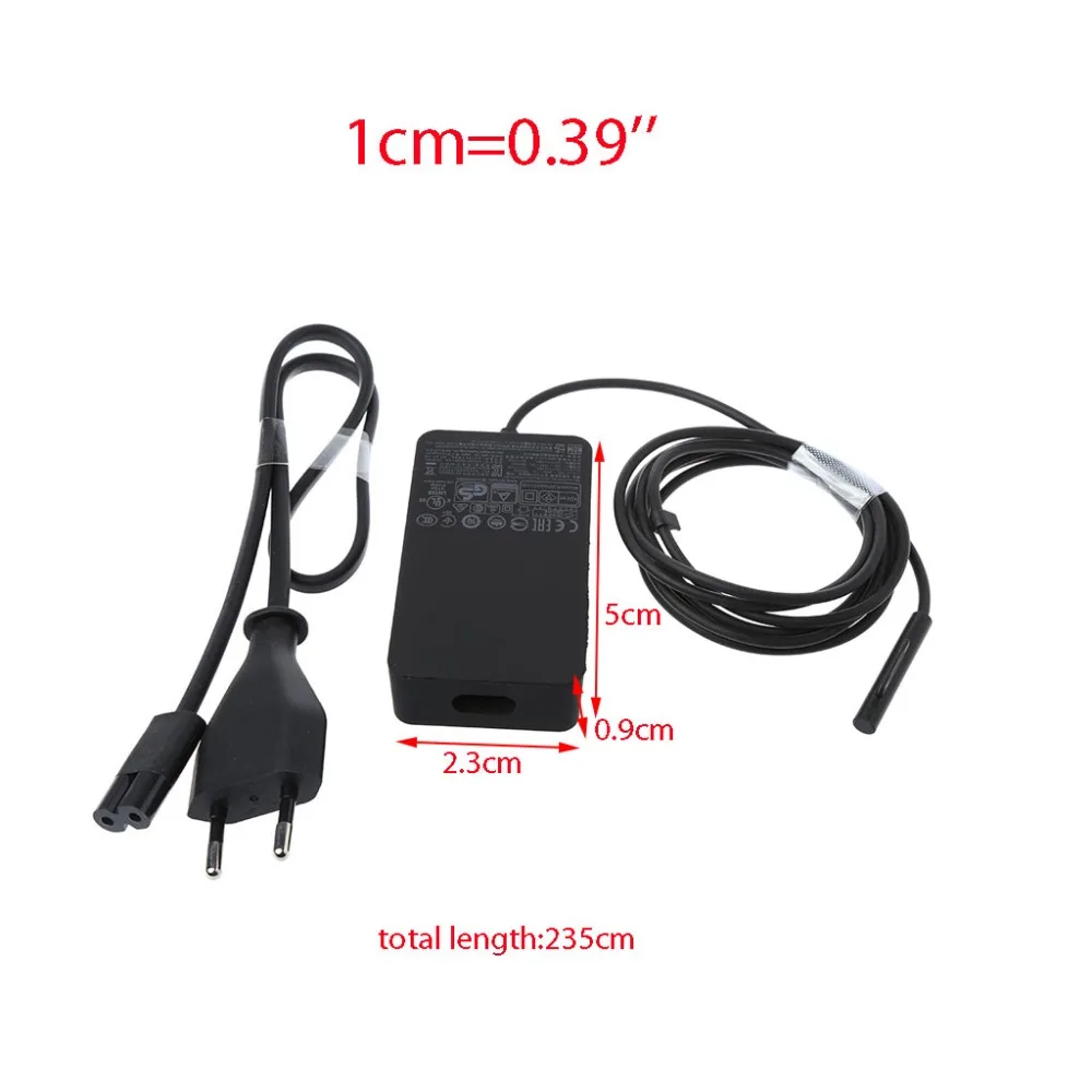 Visoka Kakovost 12V 2.58 A 36W Črna NAPAJALNIK Oskrbe Adapter za Polnilnik Za Microsoft Surface Pro 3 Pro 4 Tablete Polnilnik EU/ZDA Plug 10166