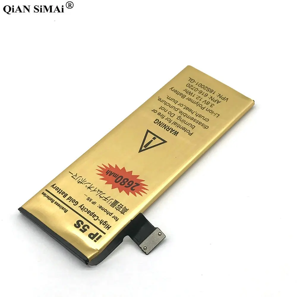 Visoka Kakovost 2680mAh Zlato baterije z popravilo orodja Za Apple iPhone 5s 5C 5GS telefon baterija