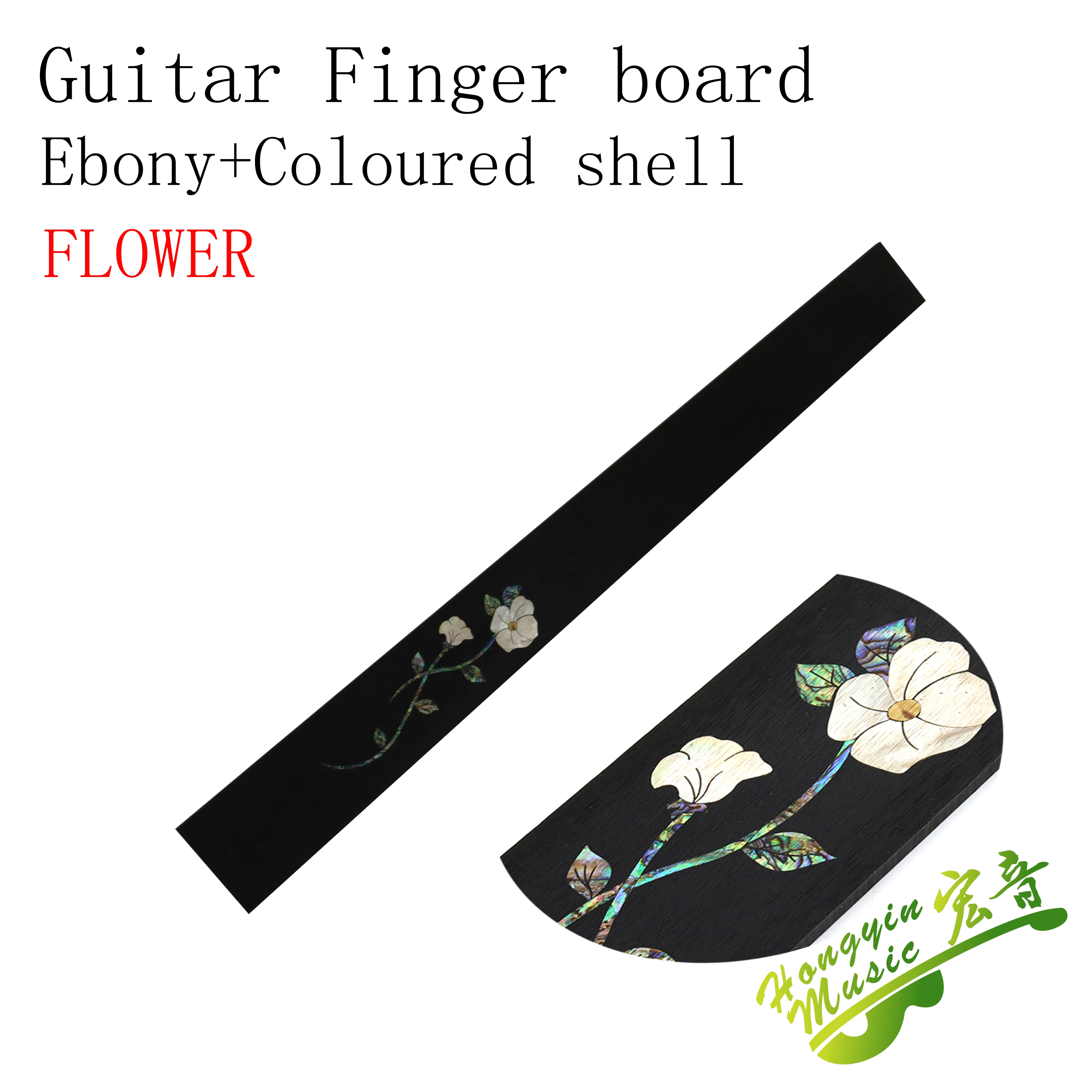 Visoka Kakovost Afriške Ebony Lesa Cvetlični Vzorec, Barva Lupine Mozaik Fingerboard Kitara Fingerboard Kitara, Zaradi Česar Les Material