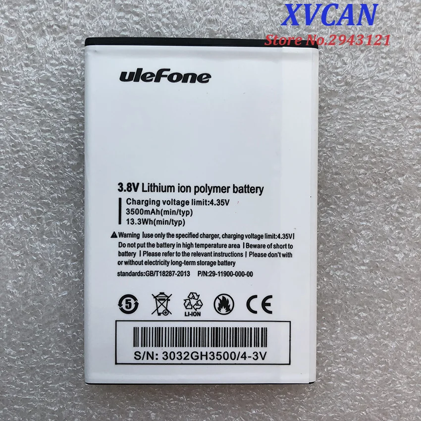Visoka Kakovost in Izvirno Ulefone U008 Zamenjavo Baterije 3500mAh Baterije Deli Za U008 Pro MTK6737 Pametni Telefon