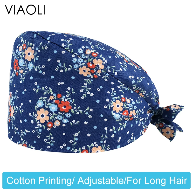 Visoka kakovost motnega, ženski klobuki kozmetične storitve hišne delo spa kapa bombaž nastavljiv majhni cvetlični dustproof sanitarne kape vroče prodaje novih