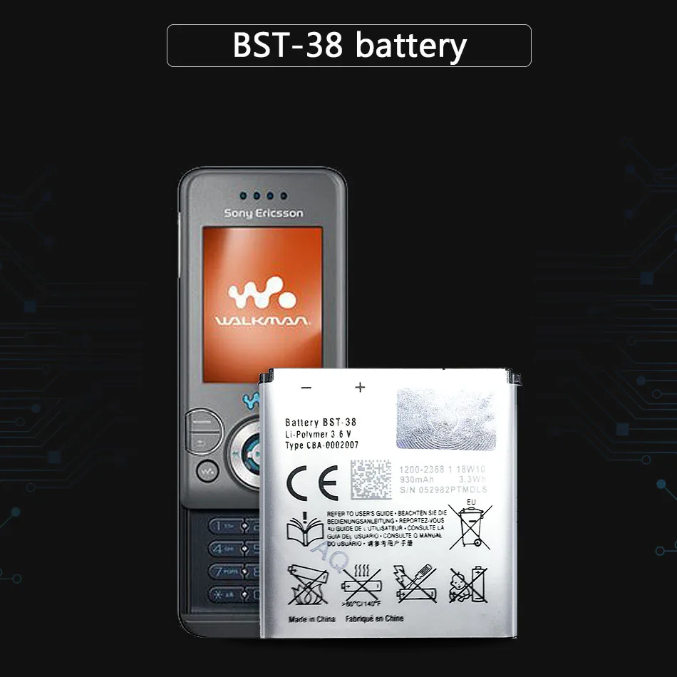 Visoka Zmogljivost Telefon Baterija Za Sony Ericsson W995 C510 C902 C905 K770I K850 W580I R306 W980 Z770i K770 930mAh