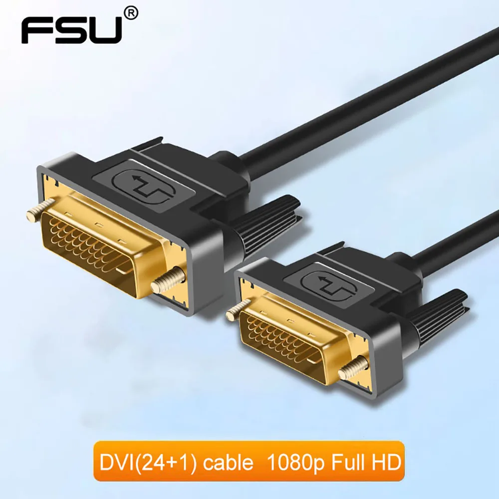 Visoke Hitrosti DVI Kabel 1 M,1,8 M,2 M,3 M pozlačeni Čep Moški-Moški DVI NA DVI Kabel 1080p za LCD, DVD HDTV XBOX brezplačna dostava