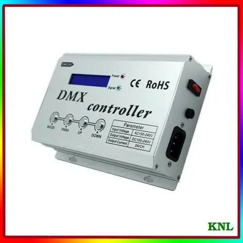 Visoke napetosti AC100-240V Led DMX Krmilnik z LCD Digitalni Zaslon, Sprejeti DMX512 Standardni Digitalni Nadzor za RGB Barvni Spremembe