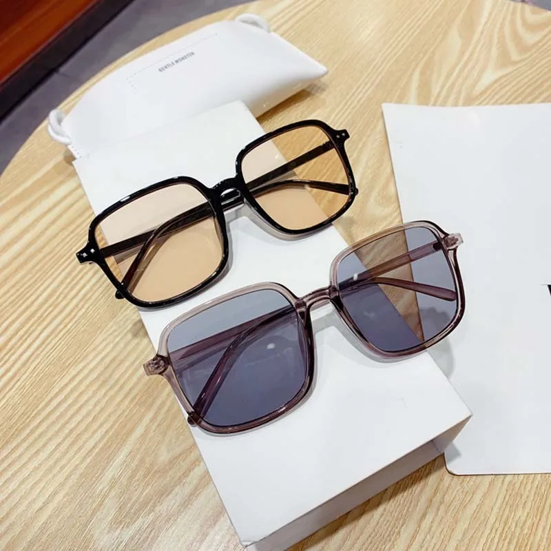 Visoko Kakovost Blagovne Znamke Design Ženske Sončna Očala Luksuzni Očala Ženski Kvadratnih Sunglass Ženska 2020 Gradient Roza Objektiv Moških Očala