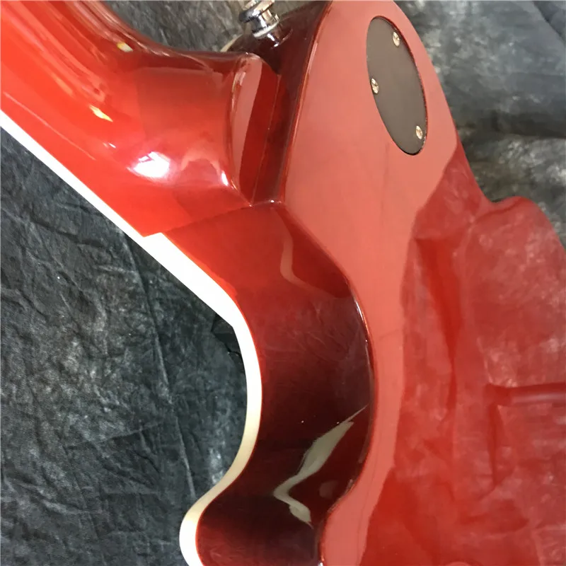 Visoko-kakovostno rdeče električna kitara, javorjev vrh plamena, dobra kakovost zvoka, top kvaliteta
