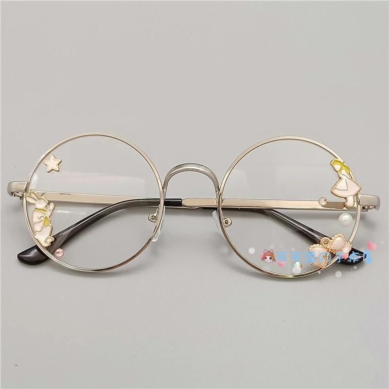 Visoko qaulity Ročno original lolita mehko sestra sladko Japonski Harajuku dekle krog okvir češnjev očala COS razpršenega znanja
