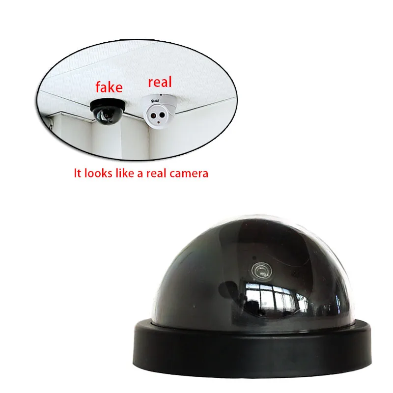Visoko Simulacije Lutke Ponaredek Dome Kamera lučka LED Utripa Rdeče Svetlobe Domov Zunanji Video Nadzor, Varnost camara CCTV Oprema