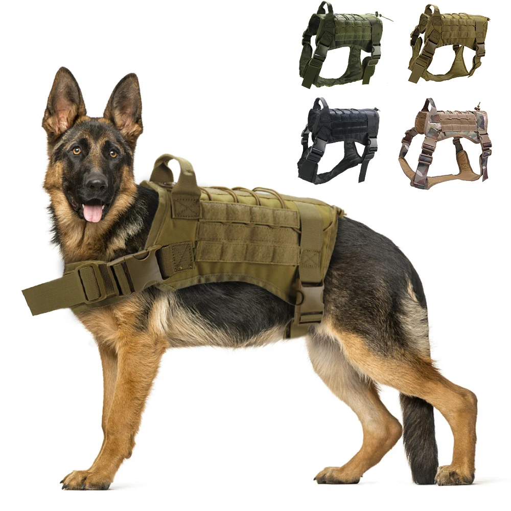 Vojaško Taktično Pes Pas K9 Za Velike Srednje Pse nemški Ovčar delovno usposabljanje Lovski telovnik pasovi psa dodatki