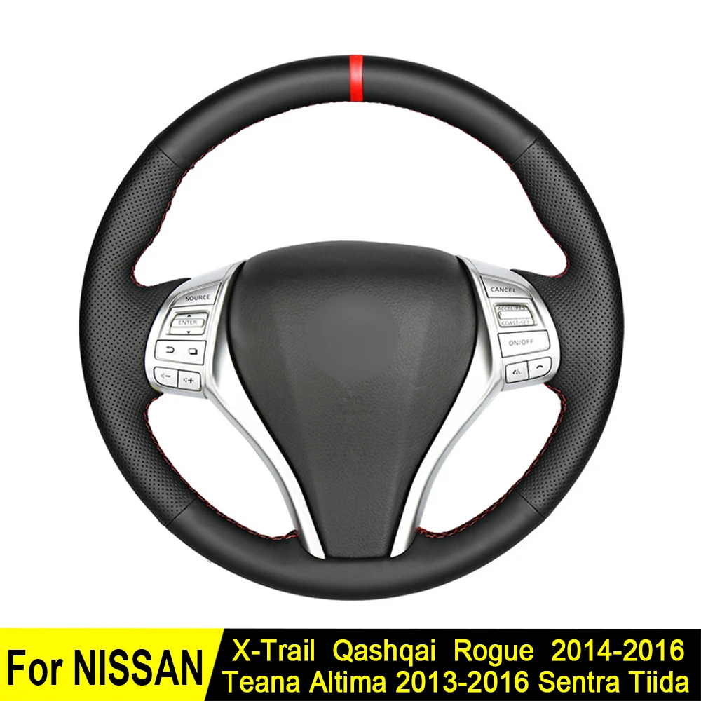 Volan Kritje za Nissan Altima Teana 2016-2013 X-Trail QASHQAI Lopov 2016-Sentra Tiida Black Pravega Usnja
