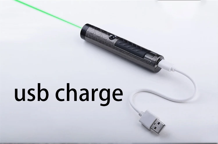 Volfram Turbo Lažji USB Vojaško Zeleni Laser Astronmy Puntero Vžigalnik Zelene Laserski kazalnik Pero Elektronski vžigalnik