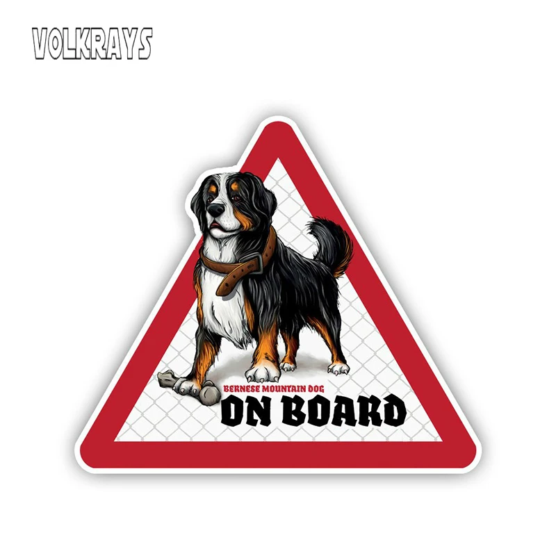 Volkrays Opozorilni Znak Bernske Mountain Dog Avto Nalepke Psov na Krovu Decals Nepremočljiva zaščito pred soncem Dekoracijo Nalepke PVC,12 cm,*10 cm