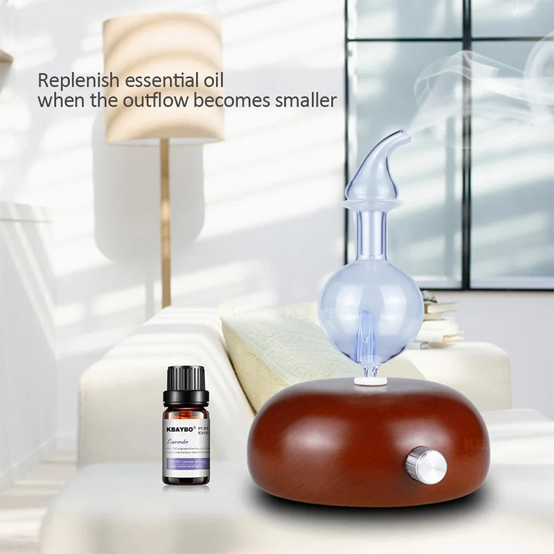 Vonj Zraka Čistilec Lesa in Stekla, Aromaterapija Difuzor Eterično Olje Difuzor Megle Maker Fogger S 7 Barv LED Luči