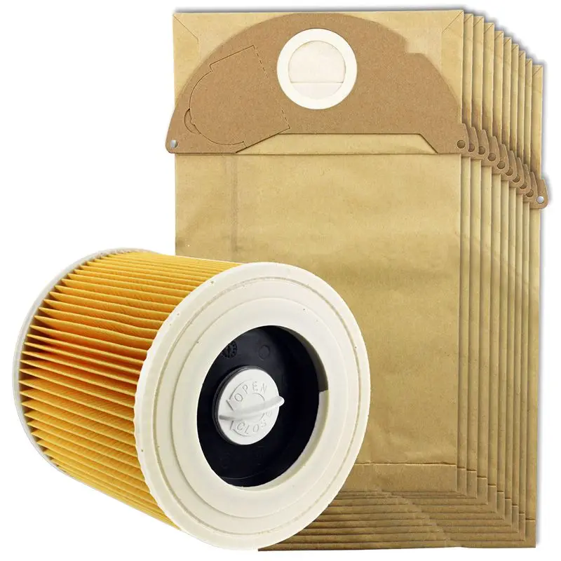 Vrh Ponudbe Za Karcher Wet&Dry Wd2 sesalnik Filter In 10x Vrečke za Prah